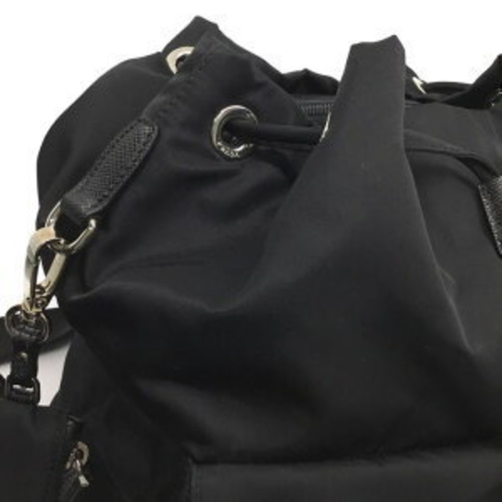 Prada Backpack Black Triangle Nylon - image 7